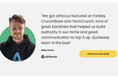 Getting airfocus funding round featured on TechCrunch and Crunchbase